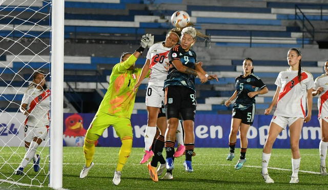 La selección peruana femenina enfrentó a la argentina por la segunda fecha de la fase final. Foto: 'X'/Argentina