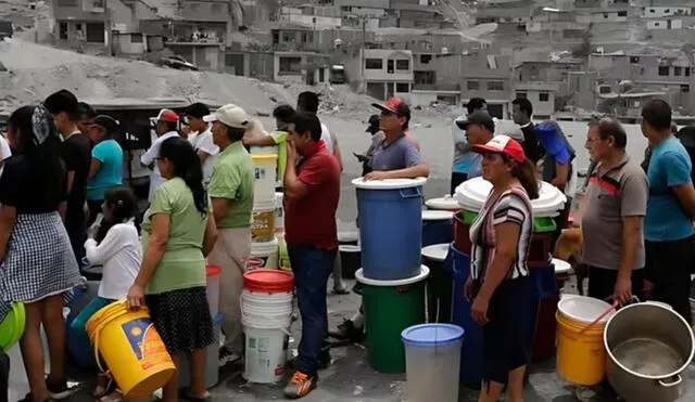 Ciudadanos de Trujillo afectados por corte de agua. Foto: Infobae