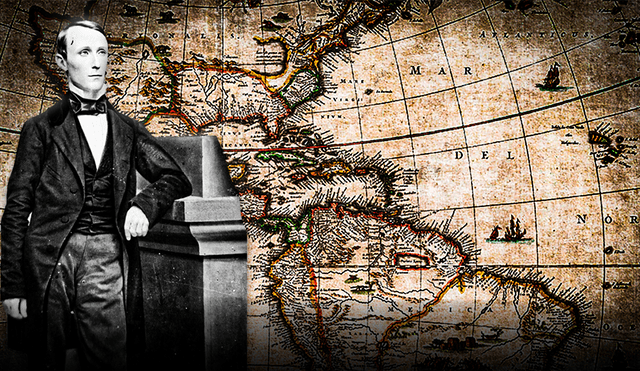 William Walker inició su carrera como filibustero al invadir La Paz y Ensenada, en México. Foto: Composición LR | PXhere | Wikipedia