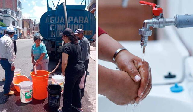 Ciudadanos informaron que no almacenaron el agua suficiente previo al corte del servicio de este recurso vital. Foto: composición LR/Andina
