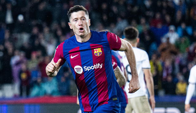 Lewandowski es el máximo goleador del Barcelona en esta temporada. Foto: Barcelona.