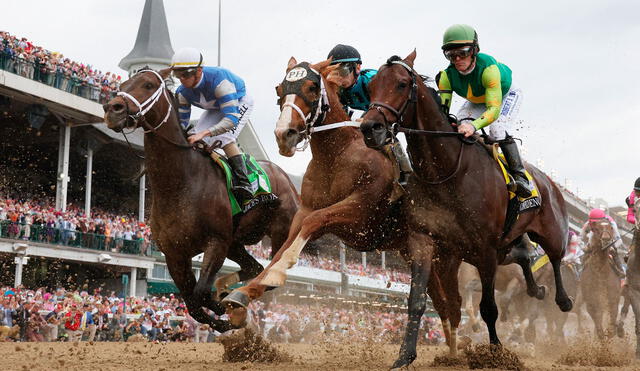 El Kentucky Derby es la primera parada de la Triple Corona del hipismo estadounidense. Foto: AFP