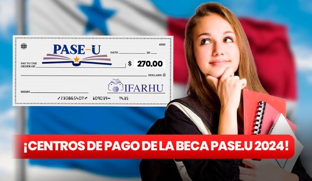 El pago de la Beca del PASE-U solo se dará mediante cheques o tarjeta Clave Social. Foto: composición LR / PNGWing / Freepik / Ifarhu