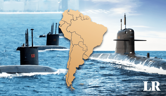 Estas cuatro naciones son las más destacadas de América Latina en flotas submarinas. Foto: composición de Fabrizio Oviedo/La República/Infodefensa