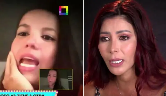 Milena Zárate y Greissy Ortega se pelearon después de que la cantante acusara a su hermana de iniciar una relación con Edwin Sierra. Foto: composición LR/Captura Willax TV/Captura YouTube