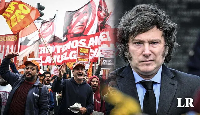 Esta marcha fue convocada por trabajadores y sindicatos en Argentina. Foto: composición LR/AFP