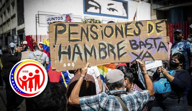 Las pensiones del IVSS se entregan con un mes de anticipación. Foto: composición LR/EFE/IVSS