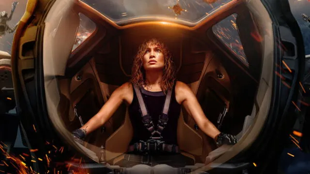 Jennifer Lopez en una escena de 'Atlas'