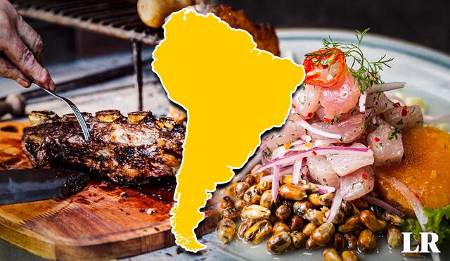 La comida sudamericana se posiciona, este 2024, como uno de los mejores destinos culinarios del mundo, debido a su riqueza agrícola. Foto: composición LR/National Geographic/Yape Gourmet