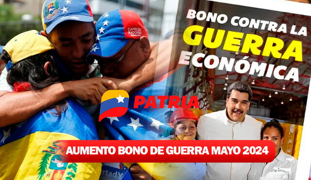 Nicolás Maduro anunció el incremento del Bono de Guerra desde mayo 2024. Foto: composición LR/Patria.