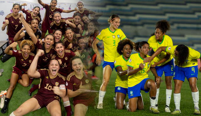 El último juego que deberá disputar Venezuela en el hexagonal final será ante Argentina el domingo 5 de mayo. Foto: Vinotinto Femenina/SelecaoFeminina/X/composición LR