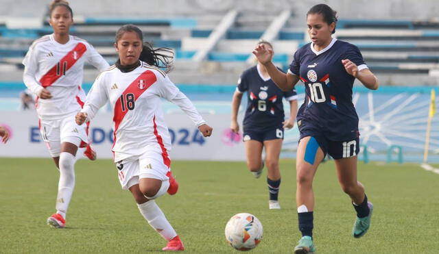 Perú vs. Paraguay Sub-20 femenino jugaron en Ecuador. Foto:  Selección Paraguaya