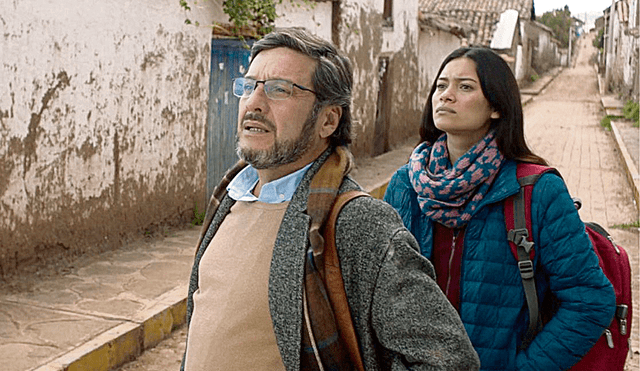 Dirigida por Calero. Escena en Cusco con Lucho Cáceres y Juana Burga. Foto: difusión