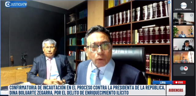 Humberto Abanto y Wilfredo Oscorima en audiencia ante el juez supremo de investigación