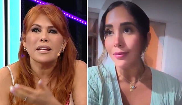 Melissa Paredes arremetió contra Magaly Medina y le pidió que no mienta sobre los detalles de su futuro matrimonio con Anthony Aranda. Foto: Composición LR/Captura ATV/Melissa Paredes/Instagram