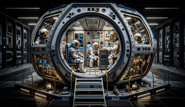 El HERA es la estación donde estará la tripulación que realizará el viaje simulado a Marte. Imagen: IA
