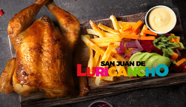 Pollo a la brasa de Pardos Chicken. Foto: composición LR/Rappi/Municipalidad de San Juan de Lurigancho