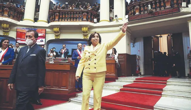La semana que pasó, la presidenta Dina Boluarte dijo que su Gobierno no tiene bancada en el Parlamento, pero sí grandes amigos en el Legislativo. Foto: difusión