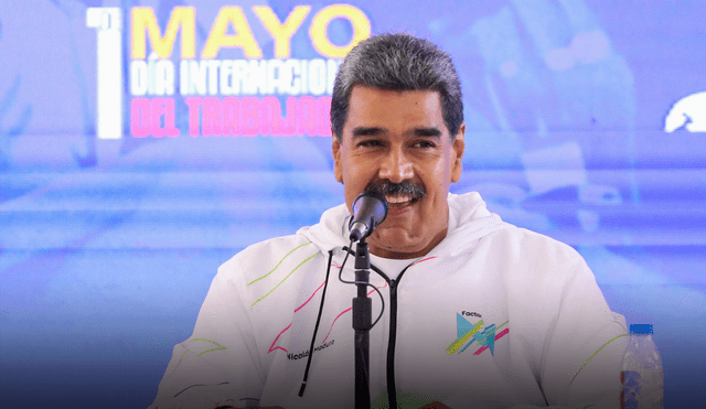 Nicolás Maduro anunció al aumento del salario mínimo indexado. Foto: AFP