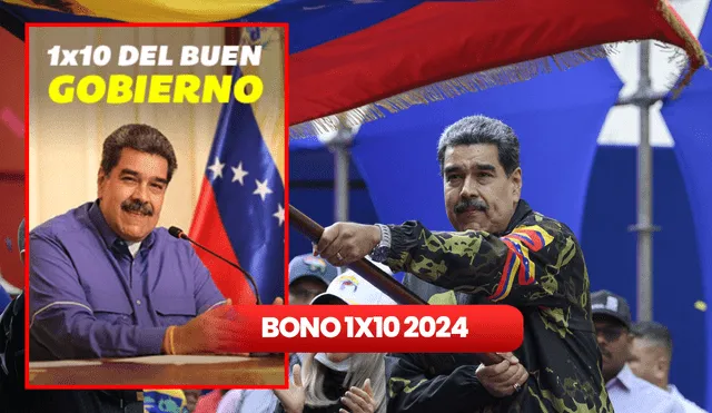 El Bono 1x10 del Buen Gobierno fue entregado en 2023. Foto: composición Jazmin Ceras/LR/AFP/Plataforma Patria