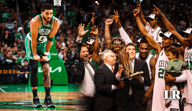 Los Boston Celtics están a 11 victorias de volver a llevarse el anillo de la NBA. Foto: composición LR/AFP