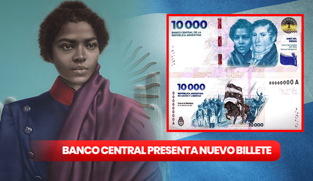 El nuevo billete con el rostro de María Remedios del Valle, heroína de la independencia, ya está en circulación en Argentina. Foto: composición LR/Banco Central