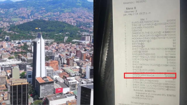 Denuncia en Medellín a restaurante por costos exagerados. Foto: Semana