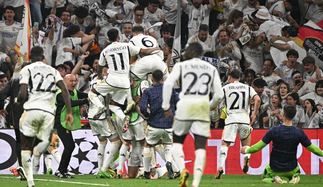 Real Madrid y Bayern Múnich jugaron en el Santiago Bernabéu. Foto: AFP