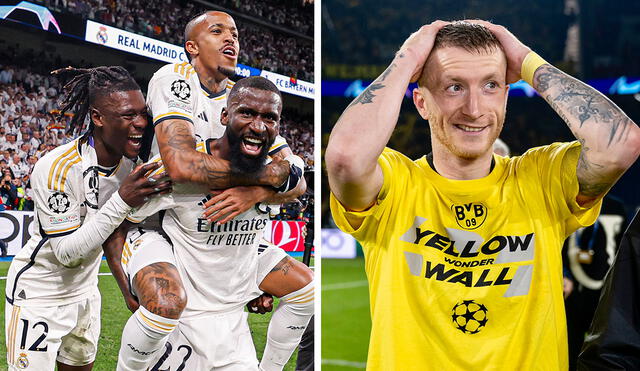 El plantel del club blanco vale más del doble que el de su rival. Foto: composición de LR/Real Madrid/Borussia Dortmund