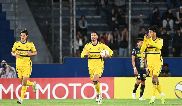 Boca Juniors logró la victoria con golazo de Cavani. Foto: Conmebol