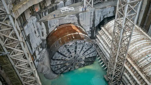 Uno de los túneles más grandes en el mundo. Foto: Xataka