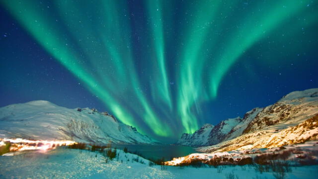 Las auroras boreales se podrán ver en Norteamérica, gracias a una tormenta solar que impactará en la Tierra. Foto: Telemundo