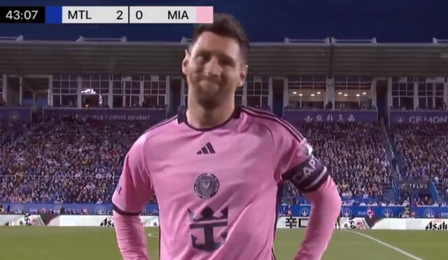 Lionel Messi arrancó como titular en el partido del Inter Miami en la MLS. Foto: captura/Apple TV