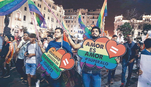 Protesta. Colectivos piden respeto por sus derechos a la identidad y acceso a la salud. Foto: difusión