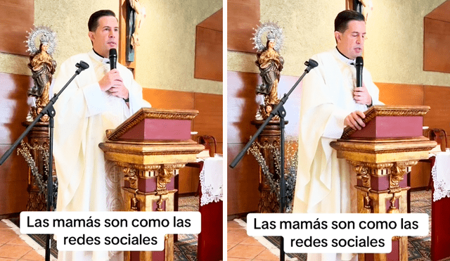 Cibernautas en redes sociales aplaudieron las palabras del sacerdote. Foto: composición LR/TikTok/@padreguillermo