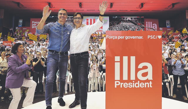 Escenario. Salvador Illa sería elegido como el próximo “president” de la región catalana. Foto: AFP