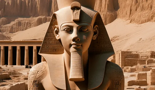 El faraón Ramsés II fue uno de los gobernadores más importantes de la historia en Imperio egipcio. Foto: IA