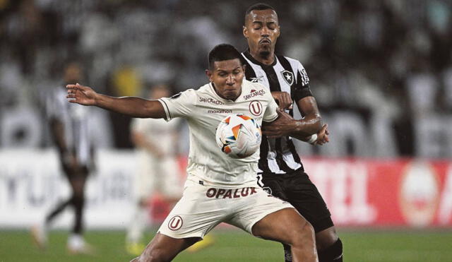 Universitario cayó 3-1 cuando visitó a Botafogo en Brasil por la Libertadores. Foto: AFP