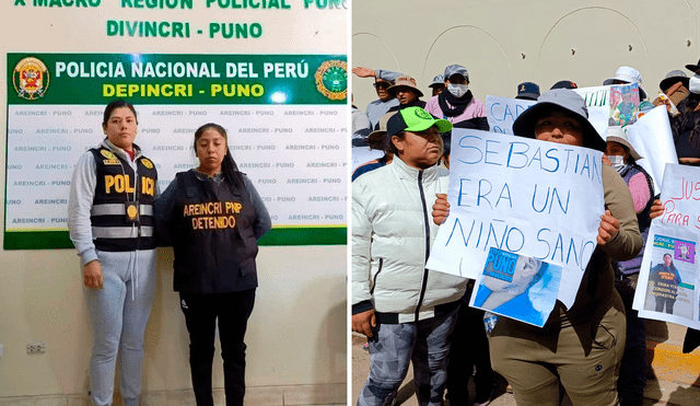 Ciudadanos protestaron fuera de la comisaria y exigieron una severa pena contra la mujer. Foto: composición LR/Liubomir Fernández/La República