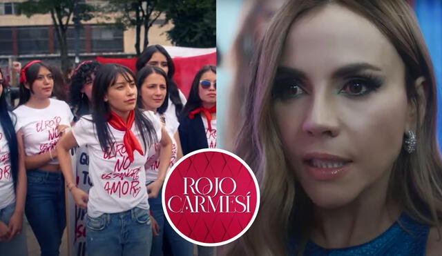 'Rojo carmesí': Valeria indignada por la protesta afuera de la empresa. Foto: composición LR/ RCN