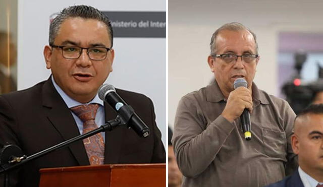 Luis Vivanco y el ministro del Interior negaron implicancias con Nicanor Boluarte. Foto: composición LR