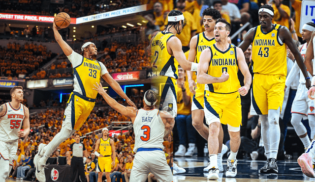 Pacers se quedó con el juego 6 frente a Knicks y tendrá que definir la clasificación en el Madison Square Garden. Foto: composición LR/Pacers