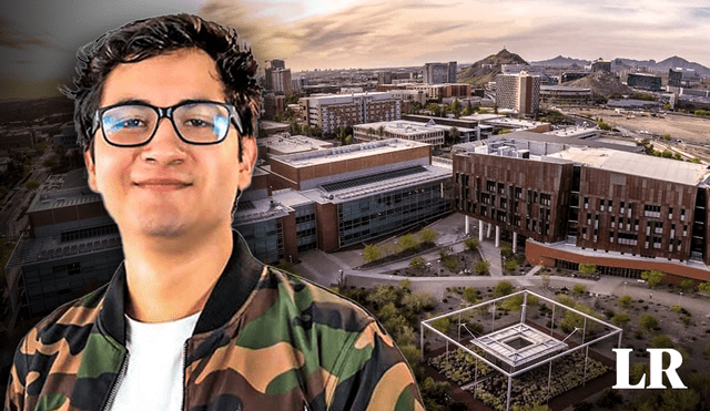 El joven estudiante tuvo que prepararse por dos años para postular al renombrado centro de estudios. Foto: composición LR (El Peruano/ Arizona State University).