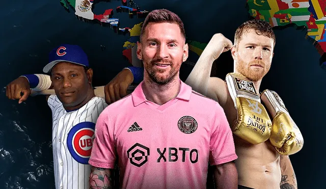 Los deportes más importantes de Estados Unidos tienen en sus salones de la fama a atletas de raíces latinas, conoce quiénes son. Foto: Inter de Miami CF/Freepik/CNN en Español/Canelo Álvarez Facebook