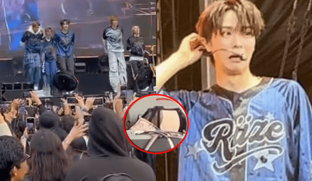 Reacción de Sungchan y sus compañeros se hizo viral en el concierto realizado en el festival Tecate Emblema (17 de mayo). Foto: composición LR/X doepiw