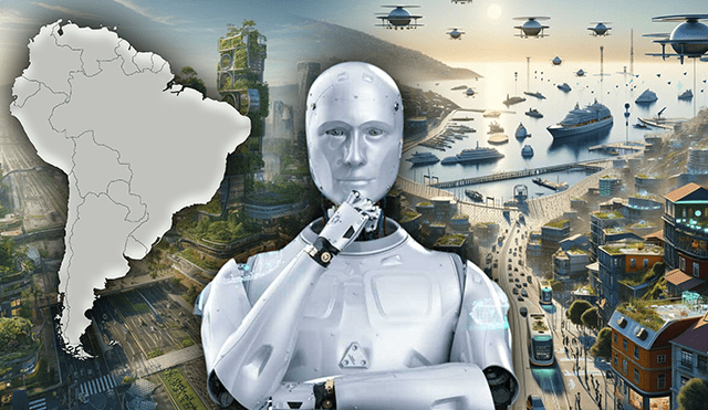 Estos destinos serán más tecnológicos en el año 3000, según la inteligencia artificial. Foto: composición LR/Legaltech/Freepik/ChatGPT IA