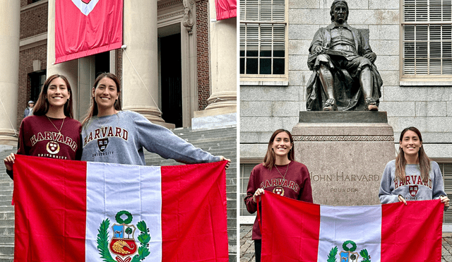 Las hermanas Andrea y Alejandra cursaron su maestría en Harvard de 2022 a 2024. Foto: composición LR/ cortesía