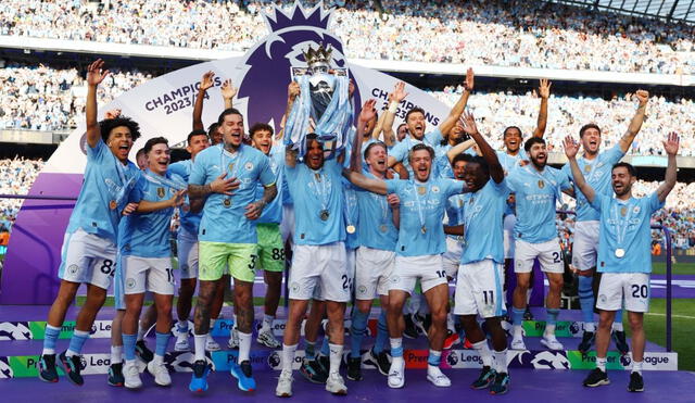 Manchester City cerró la Premier League 2023-2024 con una racha de nueves victorias consecutivas. Foto: Twitter/Premier League
