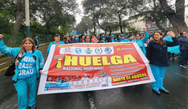 Personal de EsSalud marcha en Lima y provincias. Foto: Andre Jara / URPI-LR