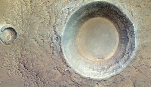 La Agencia Espacial Europea reportó el hallazgo de un cráter por el rastreo de la sonda espacial TGO. Foto: ESA